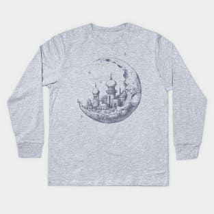 Arabian Crescent Kids Long Sleeve T-Shirt